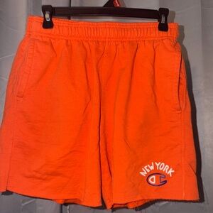 Champion Men's Bright Orange New york Athletic Shorts